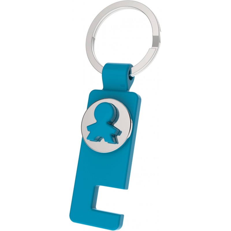 LLAVERO MONEDA CARRITO + SOPORTE MÓVIL EN CAJA