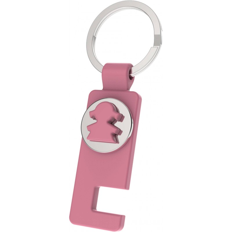 LLAVERO MONEDA CARRITO + SOPORTE MÓVIL EN CAJA