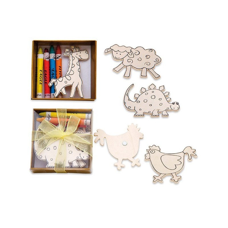 IMÁN MADERA PARA COLOREAR INFANTIL