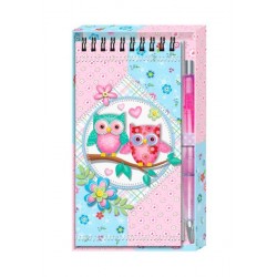 LIBRETA + BOLÍGRAFO BÚHOS...