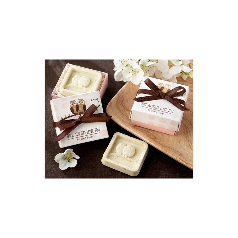 JABÓN AROMÁTICO BUHOS EN CAJA DE REGALO