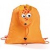 MOCHILA PLEGABLE ANIMALS NARANJA