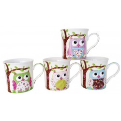 SET 12 TAZAS BUHOS...