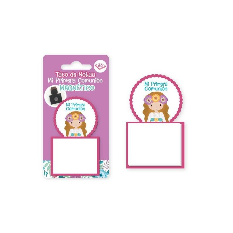 TACO DE NOTAS IMÁN MI PRIMERA COMUNIÓN