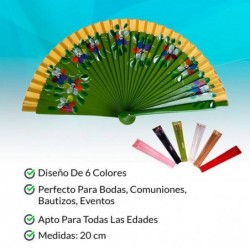 ABANICO DE MADERA "FLOWER"...
