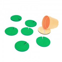 SET DE 6 POSAVASOS FIELTRO CACTUS