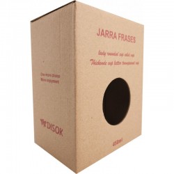 JARRA CRISTAL CON CAÑA "MOMENTOS ESPECIALES" AZUL