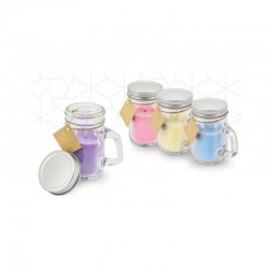 VELA AROMÁTICA LILA EN JARRITA CON TAPA DE METAL