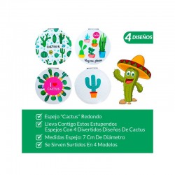 ESPEJO "CACTUS" REDONDO