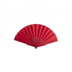 ABANICO DE TELA Y PVC VARIOS COLORES A ELEGIR PRESENTADO EN CAJA