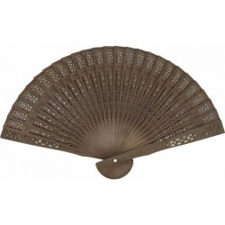 ABANICO DE MADERA CALADO SURTIDO