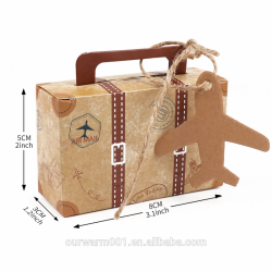 LOTE DE 10 BRÚJULAS PRESENTADAS EN CAJA MALETA CON TARJETA KRAFT