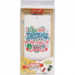 BATERIA PORTATIL "FOLLOW YOUR DREAMS" 4000 mAh