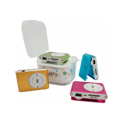 MP3 PLAYER CLIP + AURICULARES + CABLE USB EN CAJA