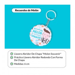LLAVERO CHAPA ABRIDOR "RECUERDO MOLÓN"