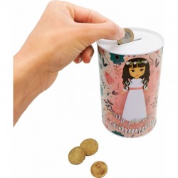 HUCHA METÁLICA MI PRIMERA COMUNIÓN NIÑA