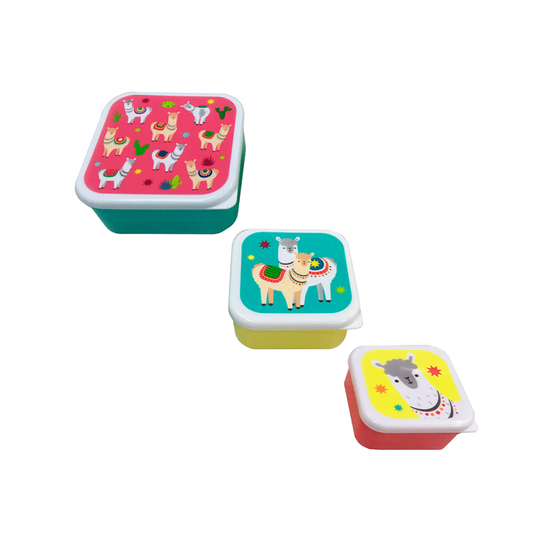 SET 3 TAPERS LUNCH LLAMA