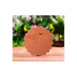 PACK 100 TARJETAS KRAFT FLOR