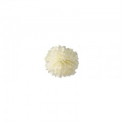 POMPON DE PAPEL DE SEDA 20 CM BLANCO