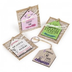 LLAVERO CASA MADERA FRASES