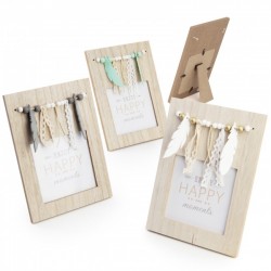 PORTAFOTOS MADERA NATURAL