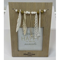 PORTAFOTOS MADERA NATURAL