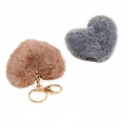 LLAVERO CORAZÓN POMPOM