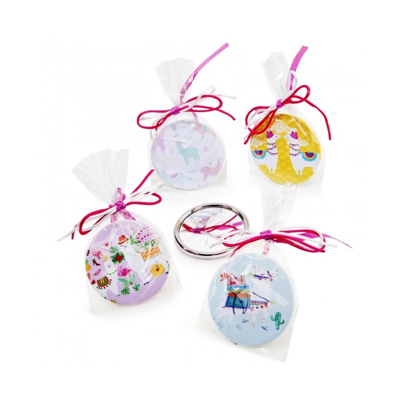 ESPEJO LLAMAS EN BOLSITA