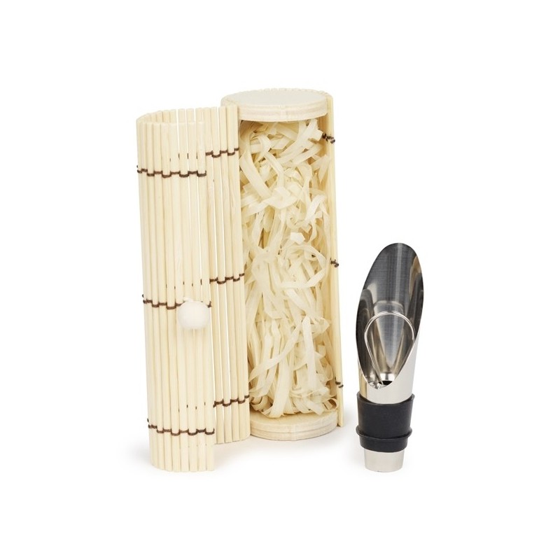 TAPÓN ANTIGOTEO EN CAJA DE BAMBÚ