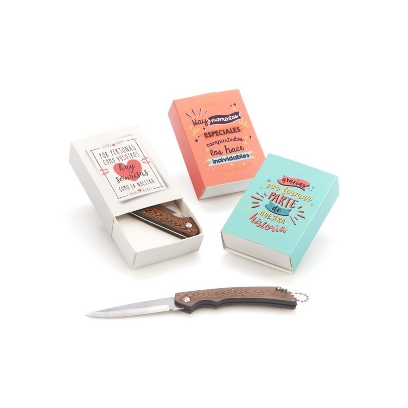 NAVAJA EN CAJA FRASES