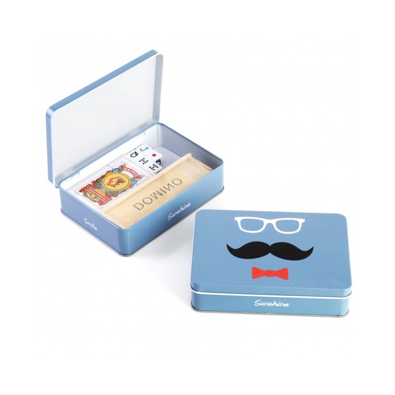 SET DE JUEGOS EN CAJA DE METAL