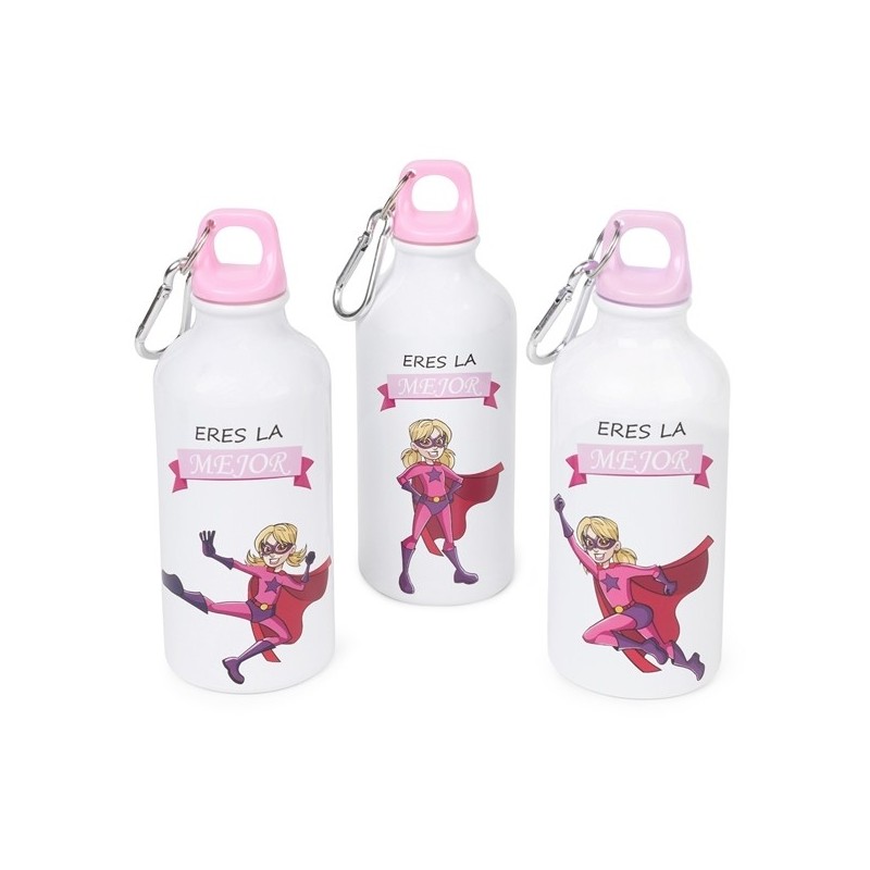 BOTELLA METAL HÉROE NIÑA