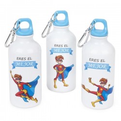 BOTELLA DE METAL HÉROE NIÑO