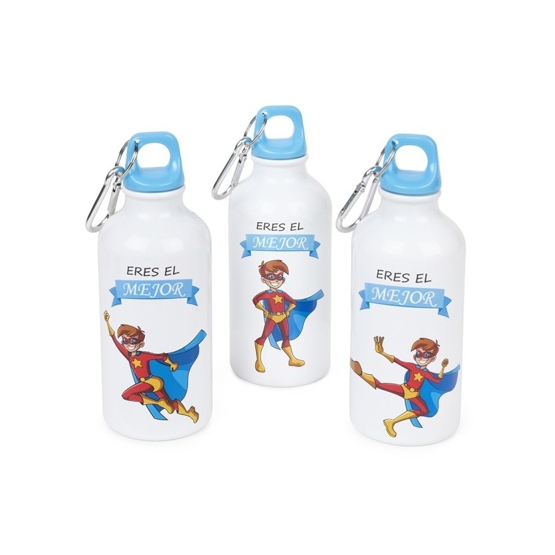 BOTELLA DE METAL HÉROE NIÑO