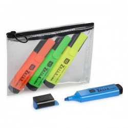 ESTUCHE CON 4 SUBRAYADORES