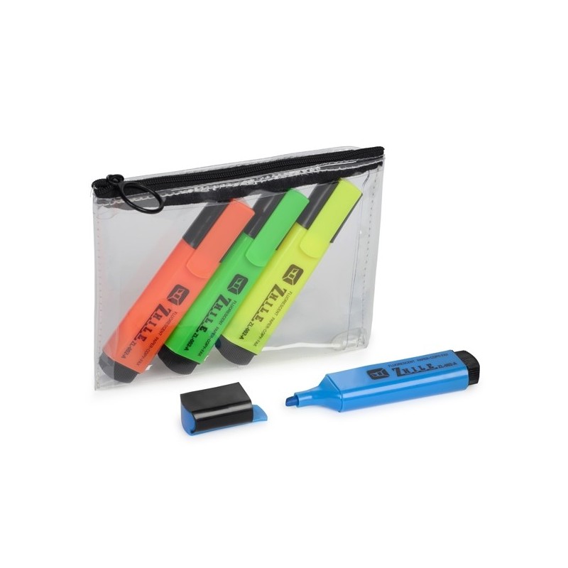 ESTUCHE CON 4 SUBRAYADORES