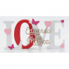 DECORACIÓN "LOVE" MADERA MARIPOSAS Y CORAZONES PERSONALIZADA