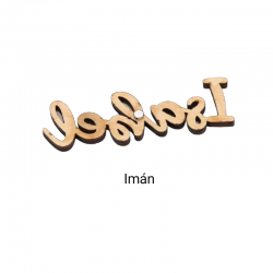 MARCASITIOS MADERA OSCURA CON IMÁN