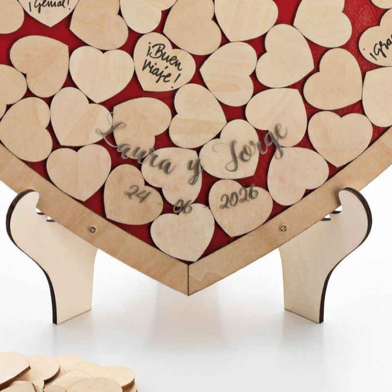 GRABACIÓN ESPECIAL PARA CORAZÓN DESEOS, CÁLIZ, LIBRO DE FIRMAS, TRAJECITO Y LUNA