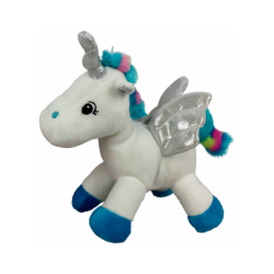 PELUCHE UNICORNIO AZUL