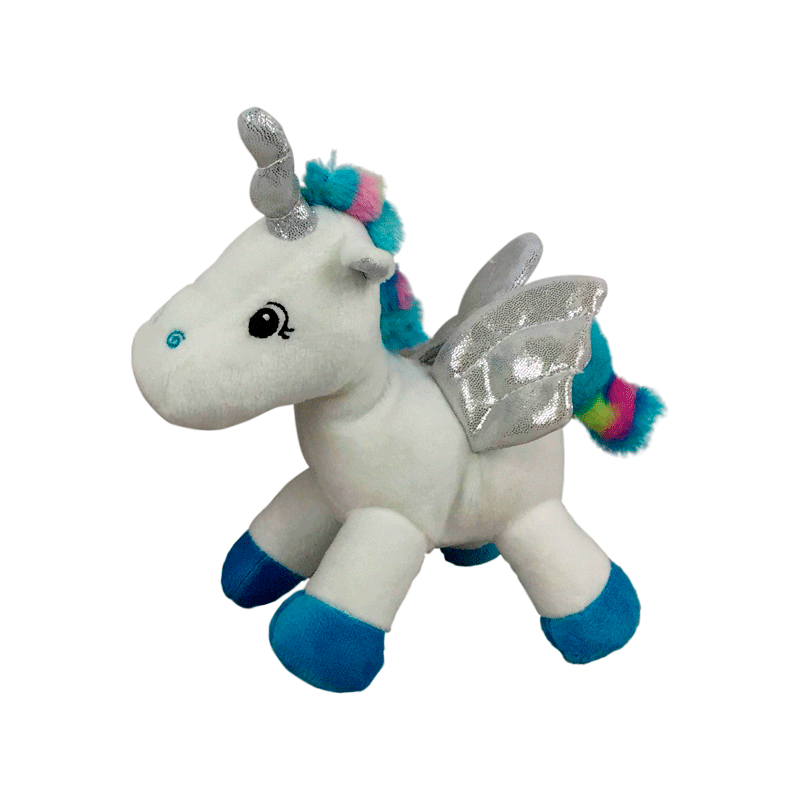 PELUCHE UNICORNIO AZUL