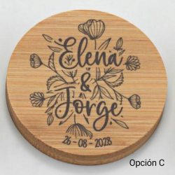 ESPEJO MADERA PERSONALIZADO AMAPOLAS 3 OPCIONES