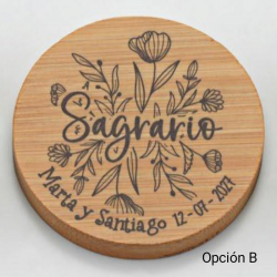 ESPEJO MADERA PERSONALIZADO AMAPOLAS 3 OPCIONES