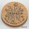 ESPEJO MADERA PERSONALIZADO AMAPOLAS 3 OPCIONES