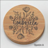 ESPEJO MADERA PERSONALIZADO AMAPOLAS 3 OPCIONES