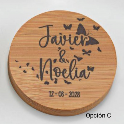 ESPEJO MADERA PERSONALIZADO MARIPOSAS 3 OPCIONES