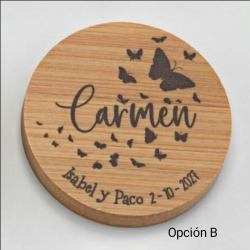 ESPEJO MADERA PERSONALIZADO MARIPOSAS 3 OPCIONES