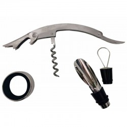 SET BOTELLA VINO 3 PIEZAS