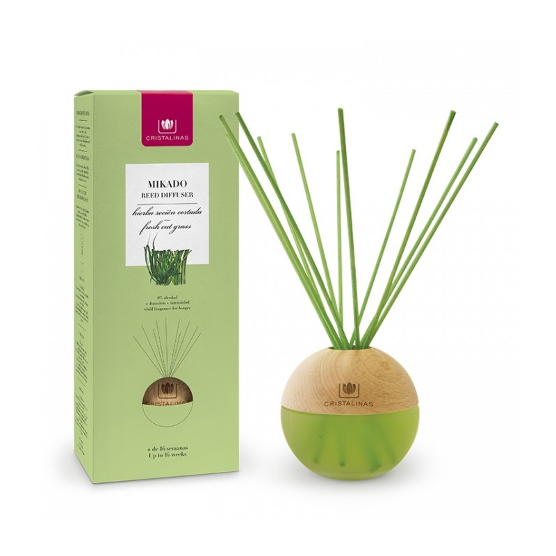 MIKADO CRISTALINAS ESFERA PREMIUM 180ML. HIERBA RECIÉN CORTADA