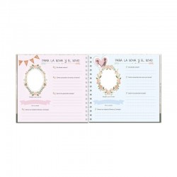 ÁLBUM DE FIRMAS NOVIOS RETRO